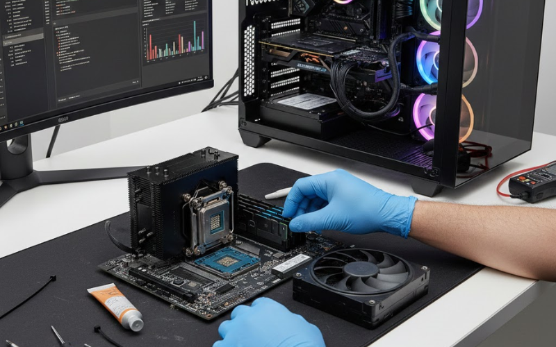 Professional Desktop Computer Assembly